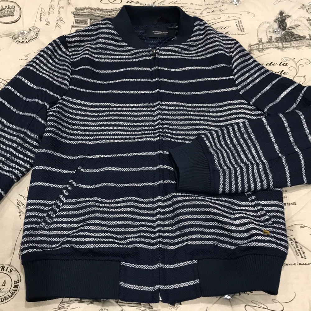 🎁 SCOTCH & SODA Knit Bomber Jacket - Picture 10 of 14